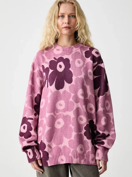 Marimekko pulover pentru femei din roz