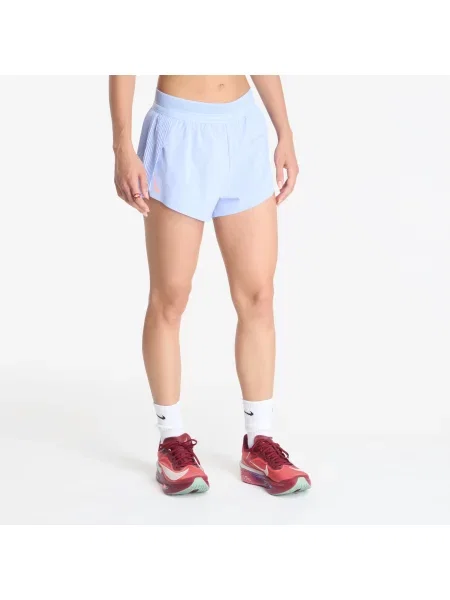 Pantaloni scurți Nike AeroSwift Dri-FIT ADV Mid-Rise 3" Brief-Lined Running Shorts Aluminum/ Black/ White/ Atomic Pink M alb