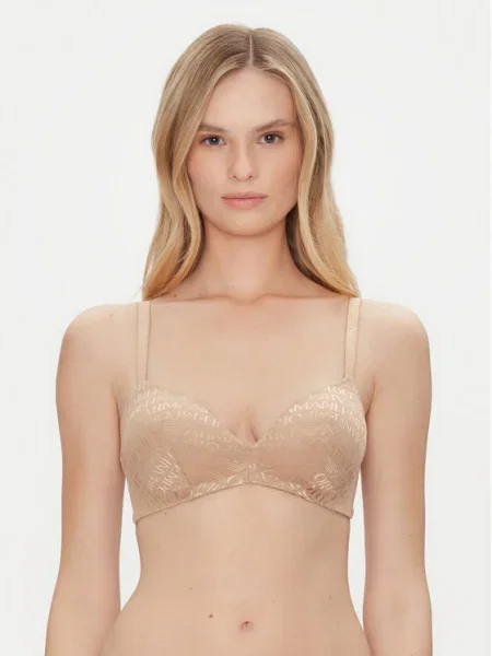 Emporio Armani Underwear Sutien fără armătură bej