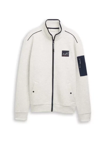 TOM TAILOR Hanorac crem / bleumarin