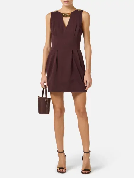 Платье Elisabetta Franchi коричневое