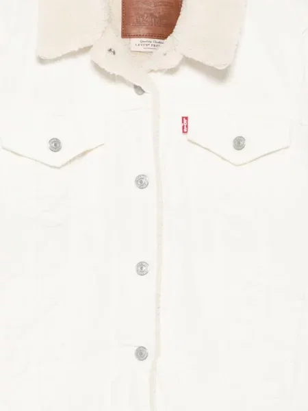 Blugi drepți Levi's® de catifea cord alb