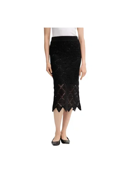 Spódnica midi Dkny czarna