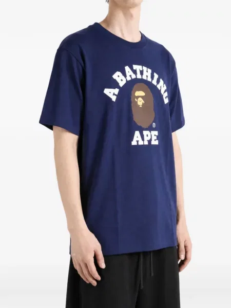 Tricou A Bathing Ape® cu imagine albastru