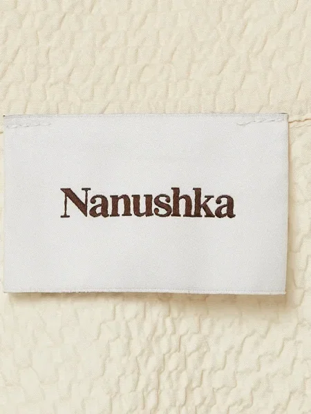 Cămașă Nanushka cu broderie galben