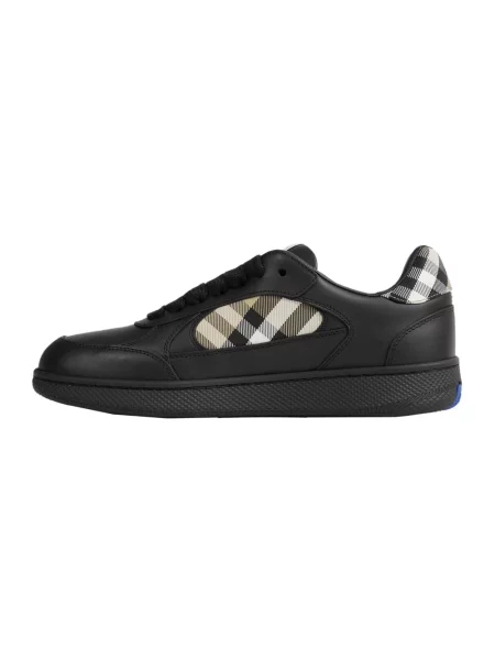 Sneakersy Burberry skórzane czarne