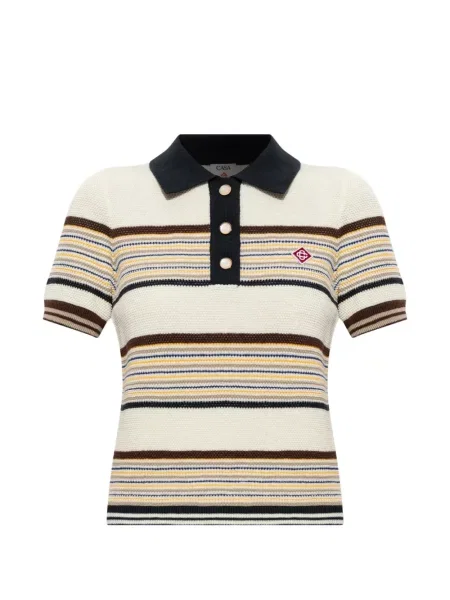 Tricou polo Casablanca cu dungi