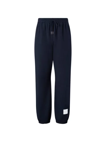 Pantaloni sport Thom Browne din jerseu albastru
