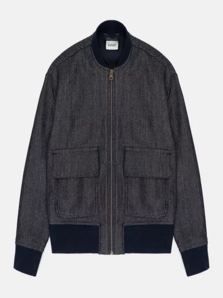 Бомбер Mustang Jeans Phoebe Bomber сіро-синій синя