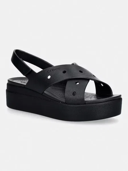 Crocs szandál Brooklyn 4U Cross Strap Sandal fekete
