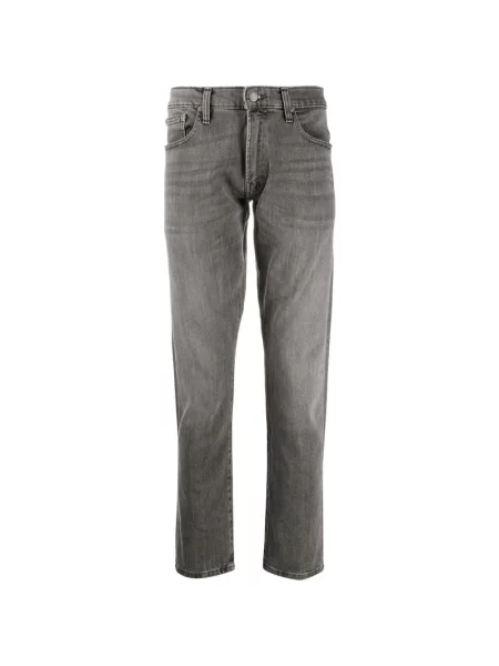 Skinny jeansy skinny Polo Ralph Lauren z 5 kieszeniami szare