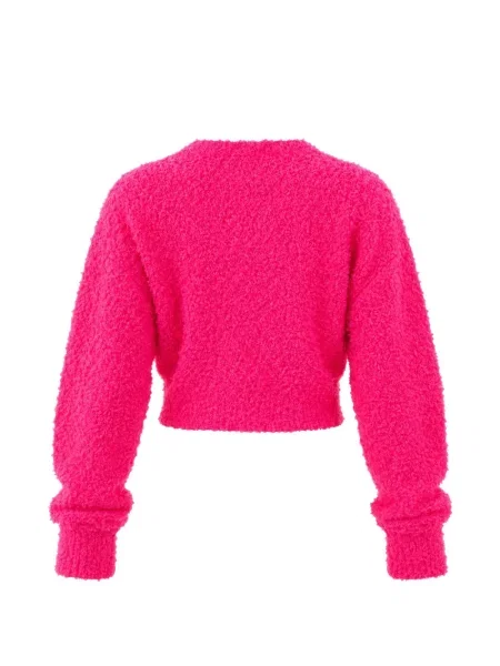 Decupat bouclé cardigan Karl Lagerfeld roz
