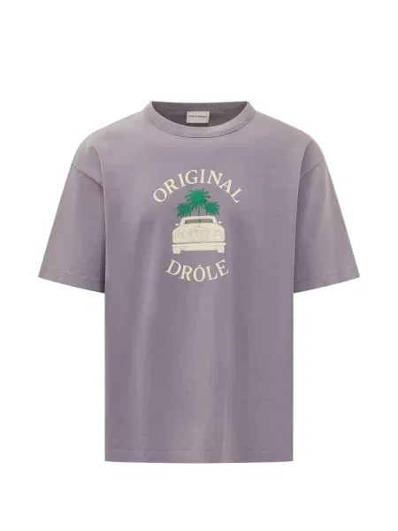 Tricou Drole De Monsieur cu imagine violet