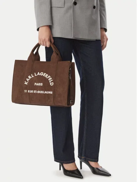 Karl Lagerfeld Shopper torba K/RSG tamno / bijela smeđa