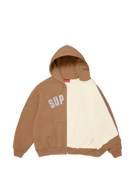 Hoodie Supreme καφέ