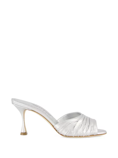 Papuci tip mules Manolo Blahnik din piele