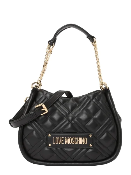 Pisemska torbica Love Moschino črna