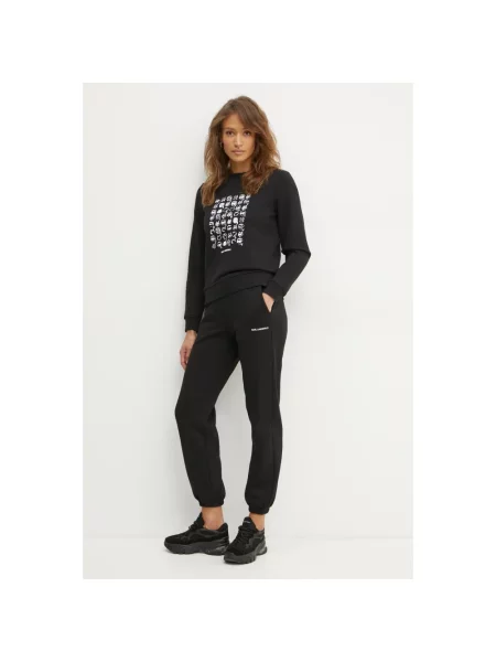 Karl Lagerfeld bluza z nadrukiem czarny