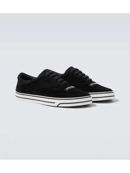 Sneakerși Dolce&gabbana din piele de căprioară negru