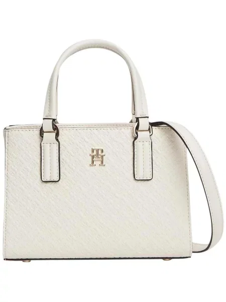 Shopper kabelka Tommy Hilfiger béžová