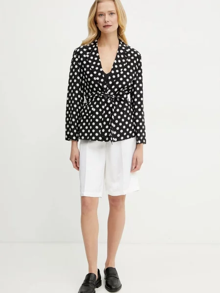 Однотонные шорты Boss с высокой посадкой белые