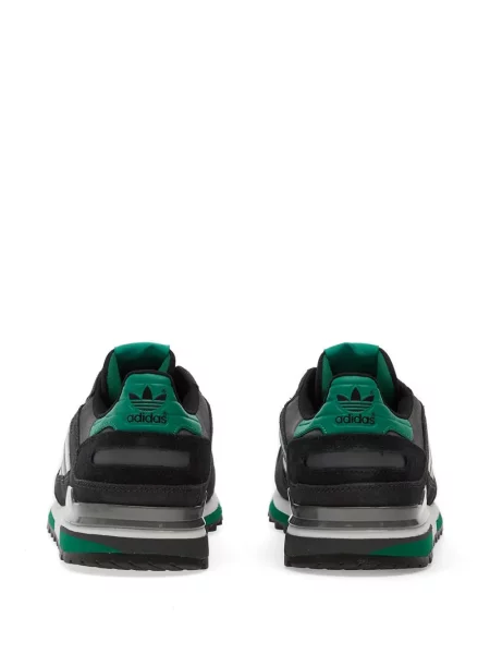 Lung hanorac Adidas cu dungi cu imagine negru