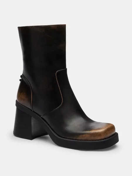 Кожаные ботинки Coach черные