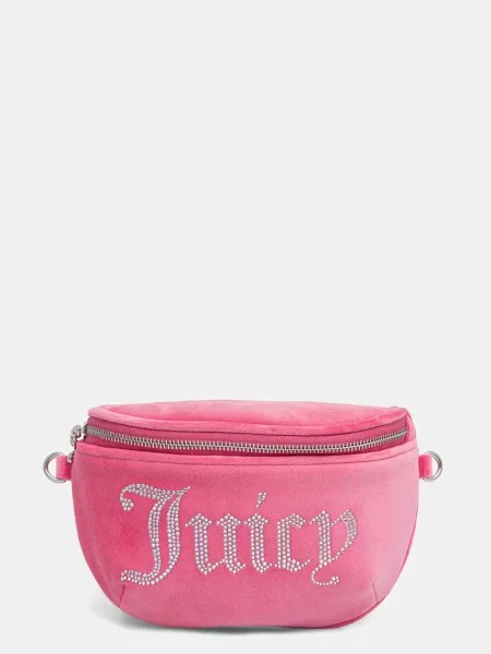 Juicy Couture keresztpántos táska női velúr KIMBERLY rózsaszín