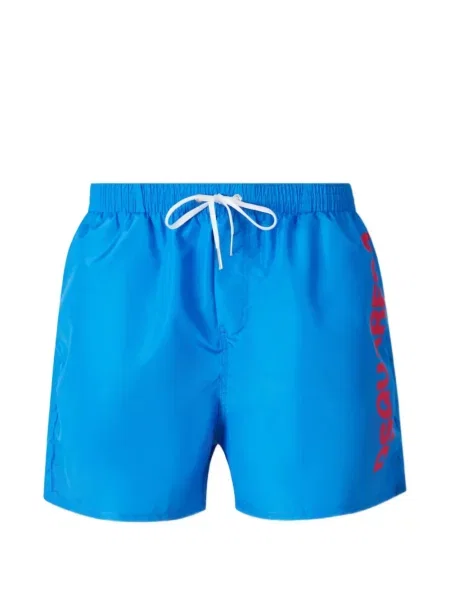 Slip de baie Dsquared2 cu imagine albastru