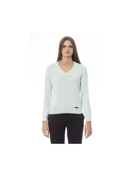 Lekki sweter Baldinini z kaszmiru biały