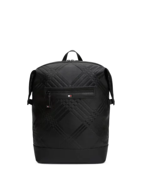 Rucsac Tommy Hilfiger în carouri negru