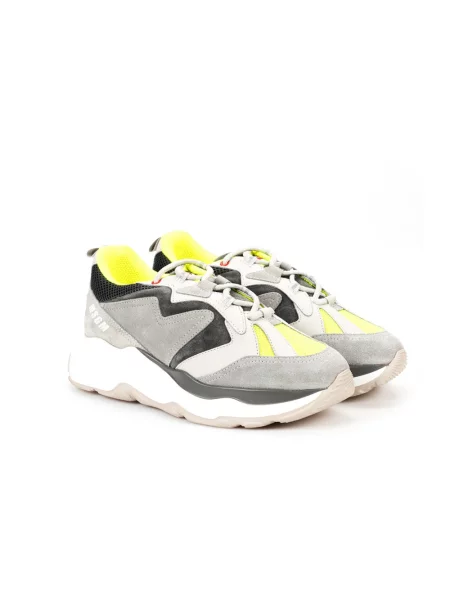 Sneakersy Msgm skórzane szare
