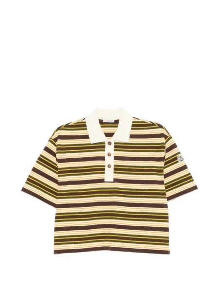 Scurt tricou polo Moncler maro