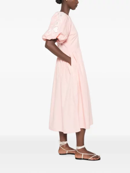 Rochie Stine Goya cu broderie roz