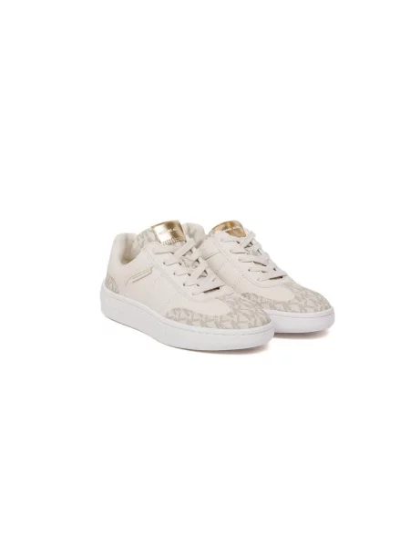 Sneakersy Michael Kors sznurowane koronkowe beżowe