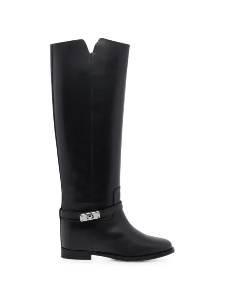 Botine Via Roma 15 din piele negru