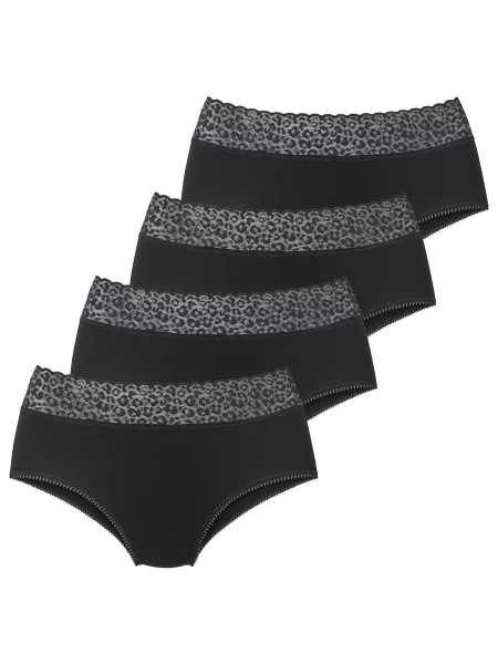 LASCANA Slip gri negru