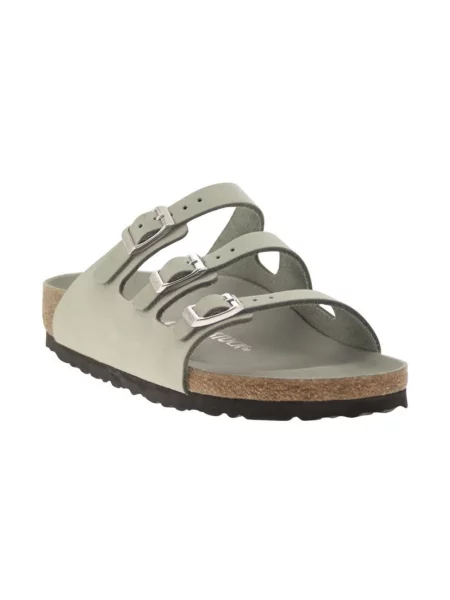Klapki Birkenstock na ramiączkach zielone
