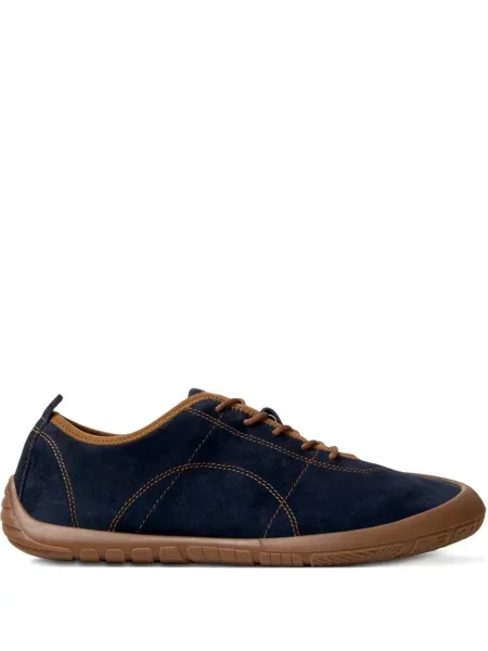 Δερμάτινα sneakers Camper με κορδόνια μπλε