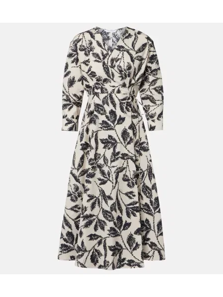 Rochie Max Mara cu imagine plic de costum alb