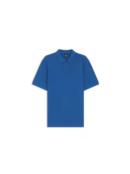 Koszulka polo o kroju regular fit z czystej bawełny model PALLAS' Hugo niebieska