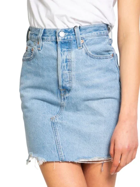 Spódnica jeansowa Levi's biała