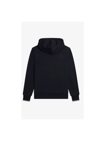 Bluza z kapturem Fred Perry z kapturem niebieska