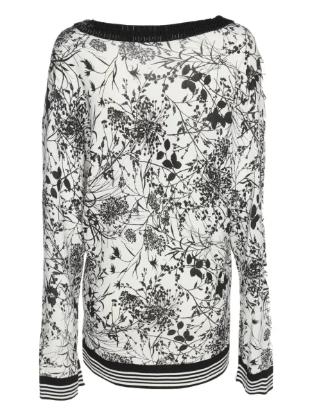 Dzianinowy top Marina Rinaldi biały