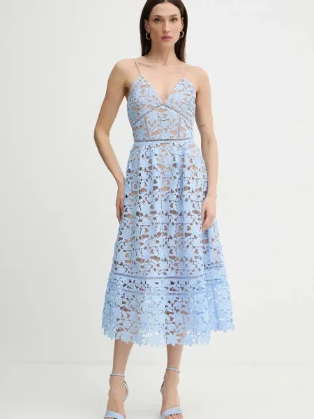 Silvian Heach rochie OZAN albastru