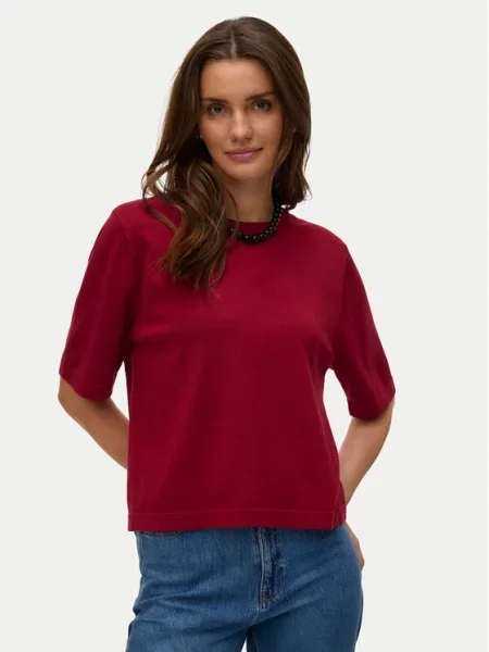 VERO MODA Pulover VMSILJE' crvena