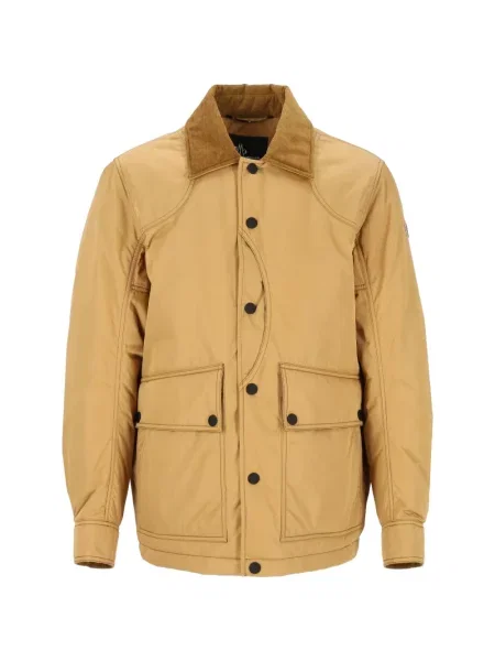Gulerat geacă Moncler Grenoble de catifea cord