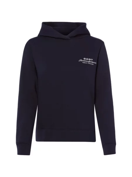 Gant bluza z kapturem Kobiety S niebieski