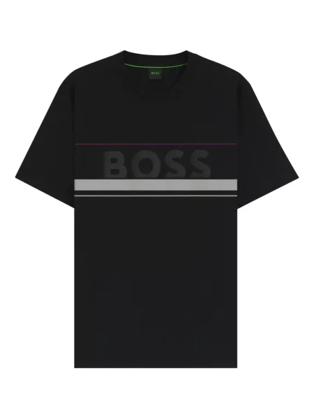Tricou Boss cu autograf negru