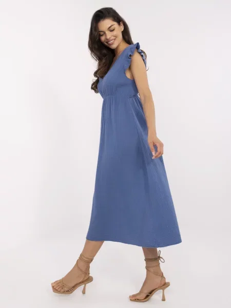 Rochie Italy Moda de costum albastru